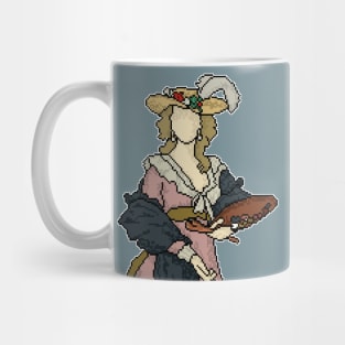 Pixel Art of a Self Portrait in a Straw Hat - "I Straw That" Mug